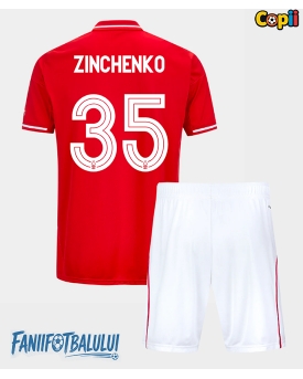 Nottingham Forest Oleksandr Zinchenko #35 Echipament de Fotbal Replică 2025-26 Copii Acasa (+ Șorturi)